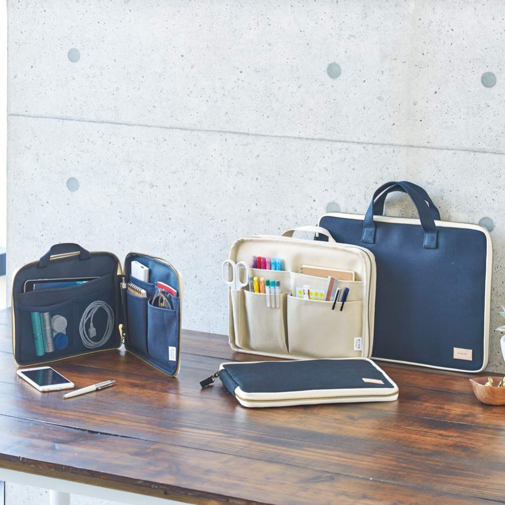 Amazon.co.jp: リヒトラブ HINEMO スタンド ポーチ M ベージュ A7911